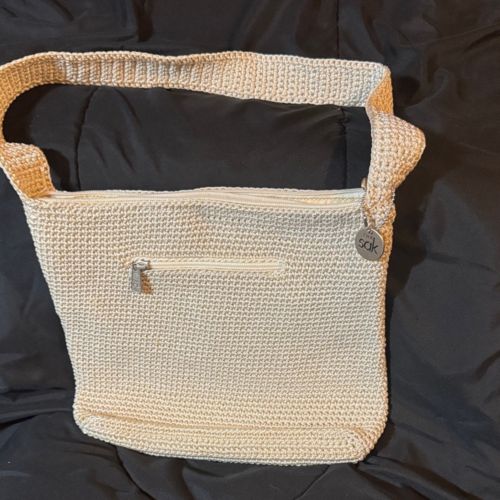 The Sak Ivory Crochet Shoulder Bag